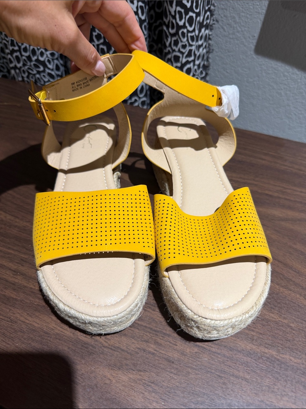 Yellow Ankle-Strap Espadrille Sandals - Women